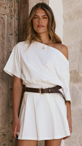 Aleski Mini Dress - White
