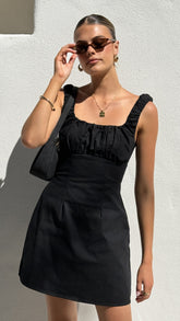 Adley Mini Dress - Black