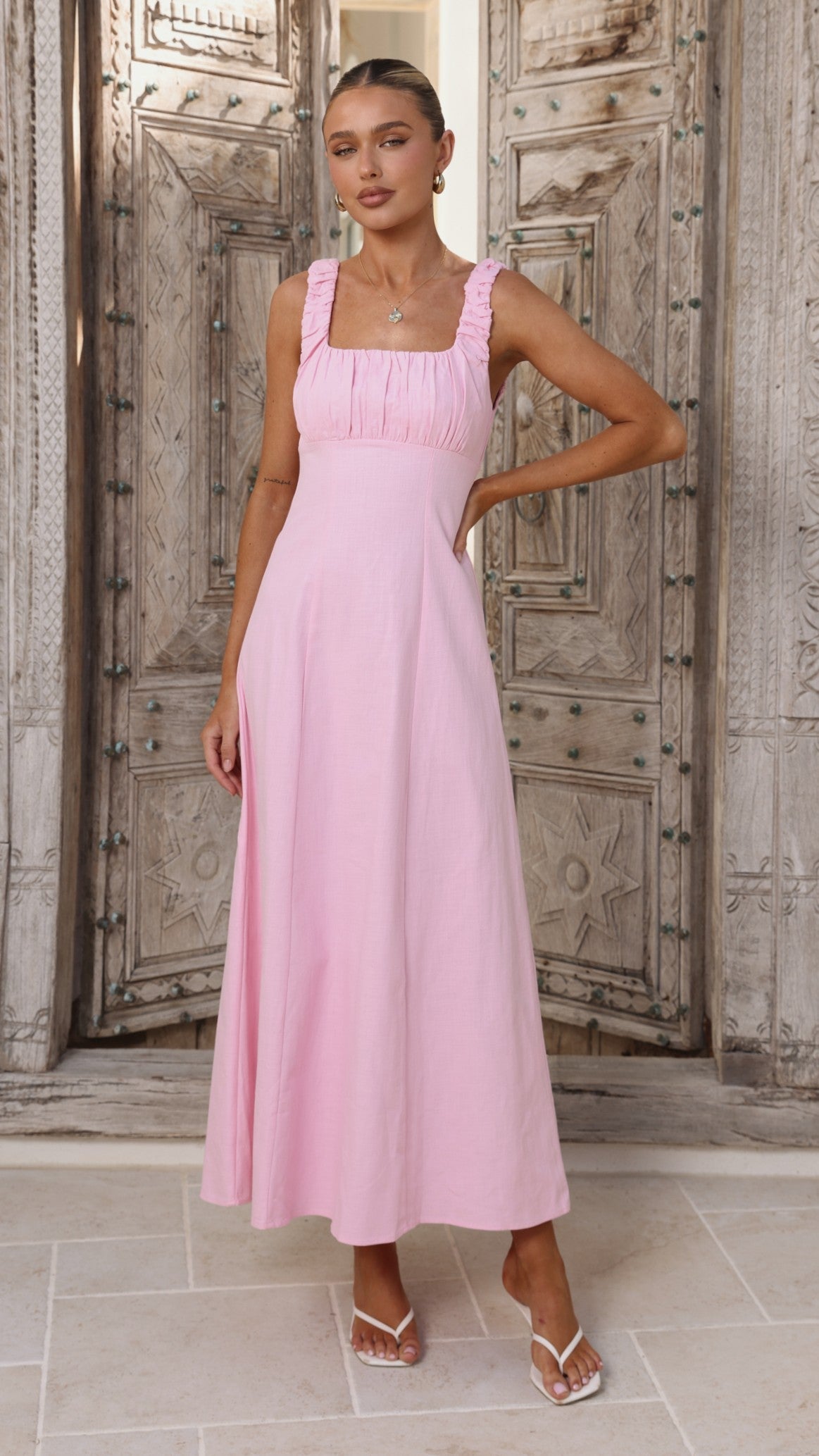 Adley Maxi Dress - Pink