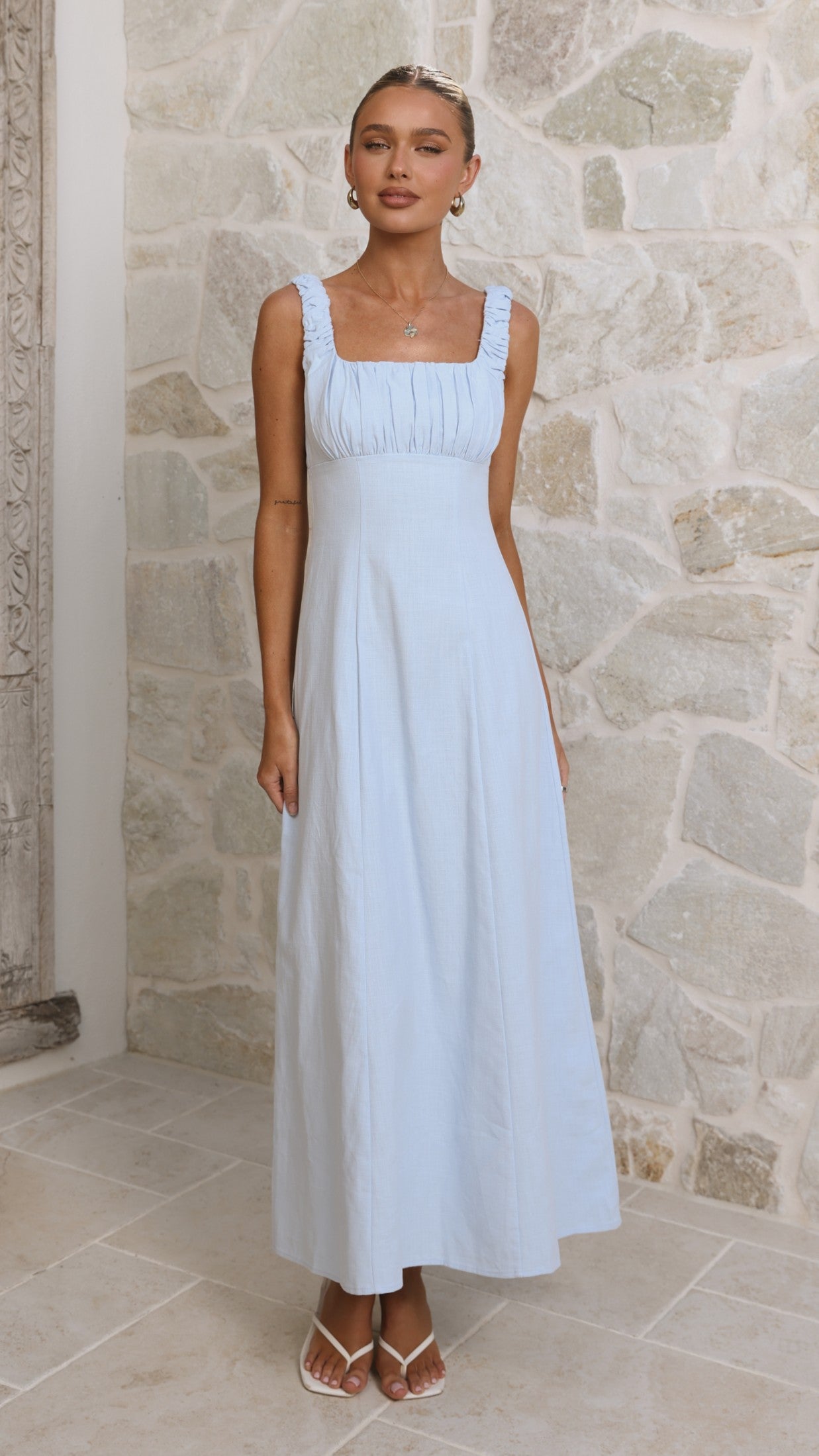 Adley Maxi Dress - Blue