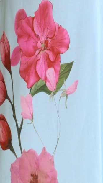 Beverly Maxi Dress - Blue/Pink Floral