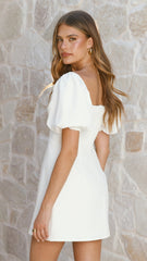 Ariel Bustier Mini Dress - White
