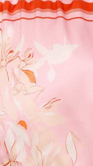 Alma Shorts - Pink/White Print