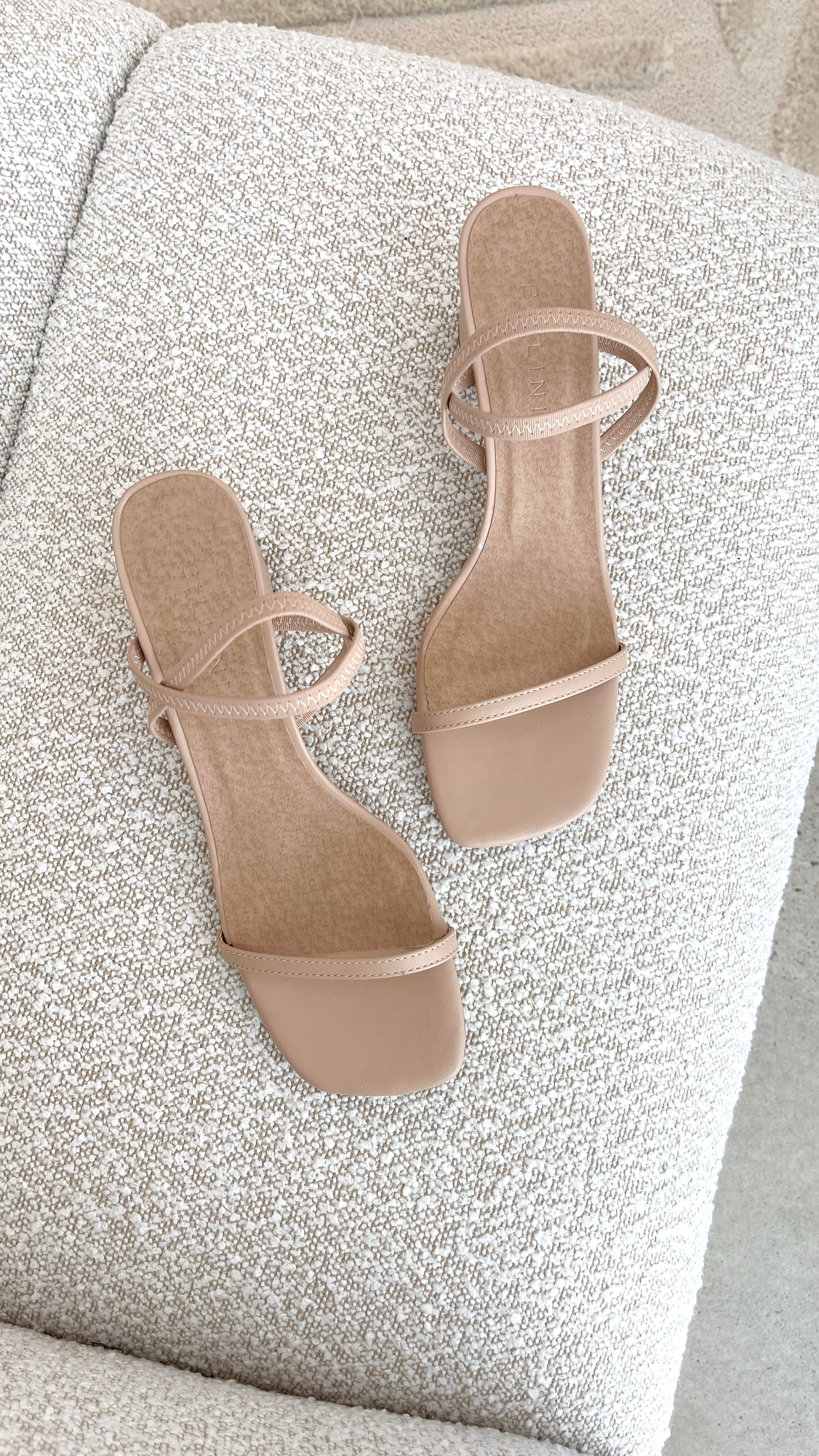 Balton Mule Heels - Nude