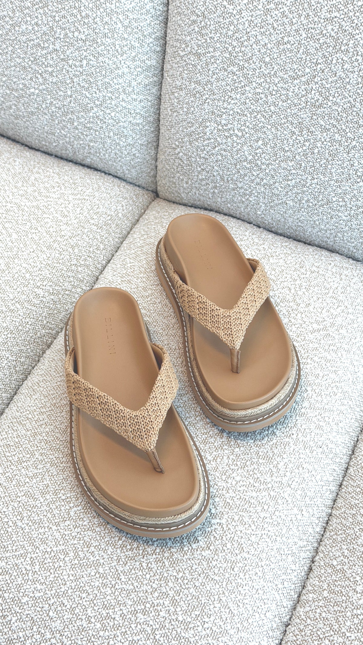 Arlette Slide - Natural Raffia