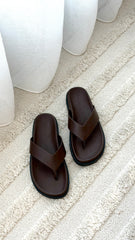 Aila Slide - Chocolate