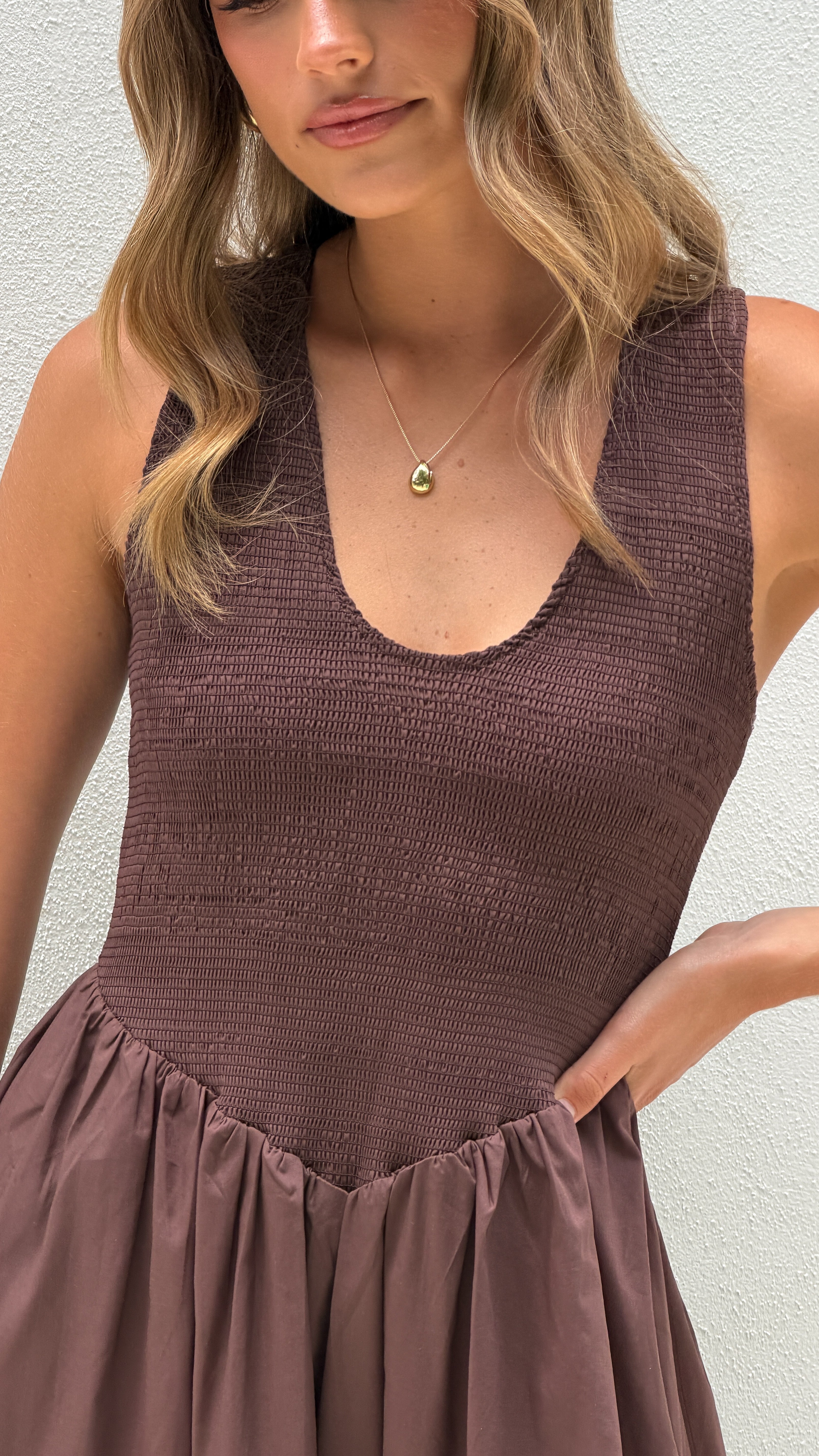 Amira Maxi Dress - Chocolate